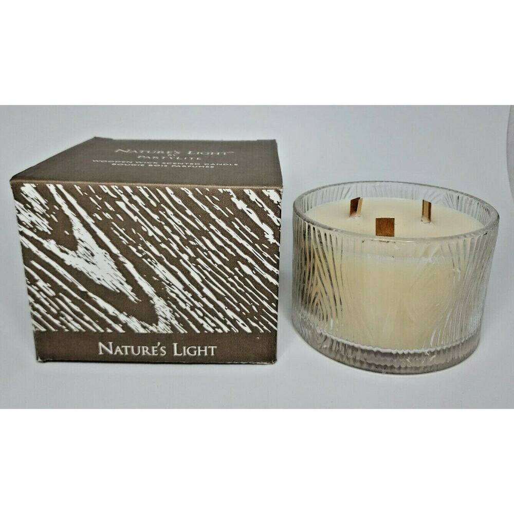 Partylite Natures Light Crackling Wooden 3 Wick Jar New ‎ St. Moritz P2G/G47718